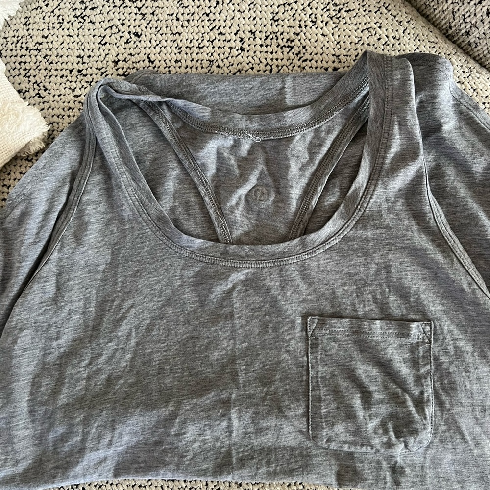 Lululemon Everyday Razorback Top - grey - Picture 5 of 5
